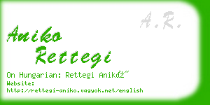 aniko rettegi business card